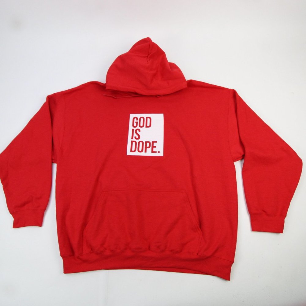 Red God Is Dope Hoodie